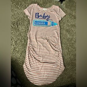 Pressed maternity dress